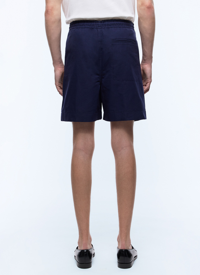 Men's navy blue short Fursac - P3DAJA-DP08-D030