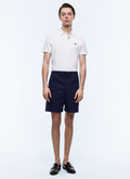 Cotton elasticated shorts - P3DAJA-DP08-D030