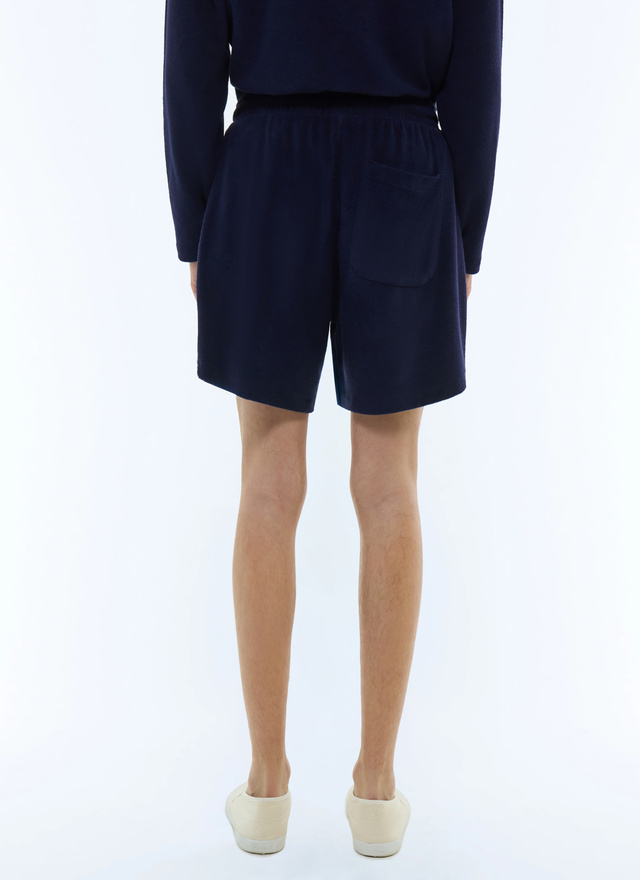 Men's navy blue short Fursac - P3DEBO-FJ03-D030