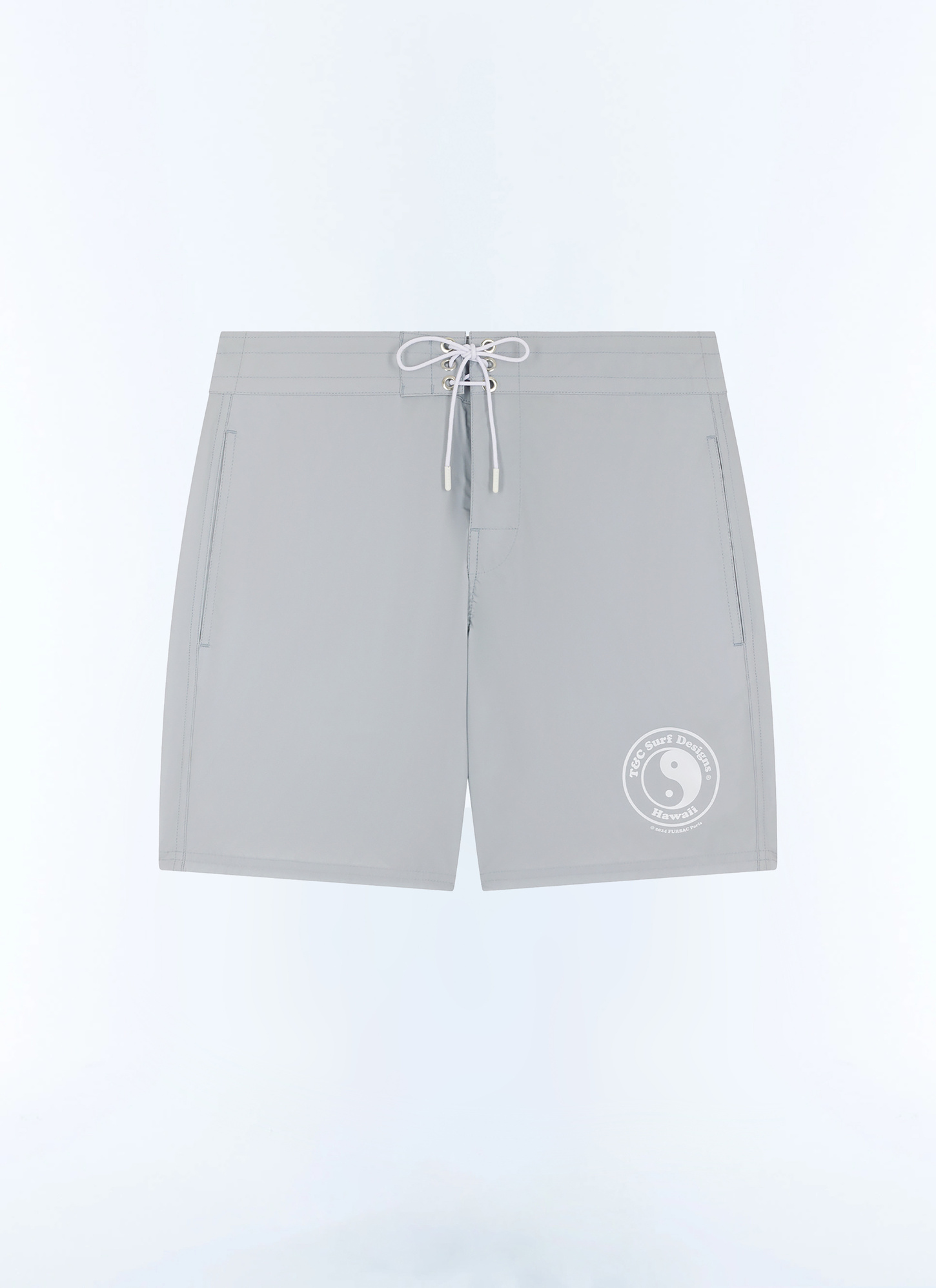 Shorts de bain gris homme tissu technique en polyester certifié Fursac - P3FURF-FP17-K002