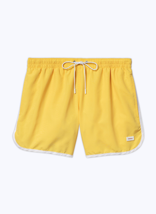 Shorts de bain jaune homme polyester Fursac - P3BABY-BP04-52