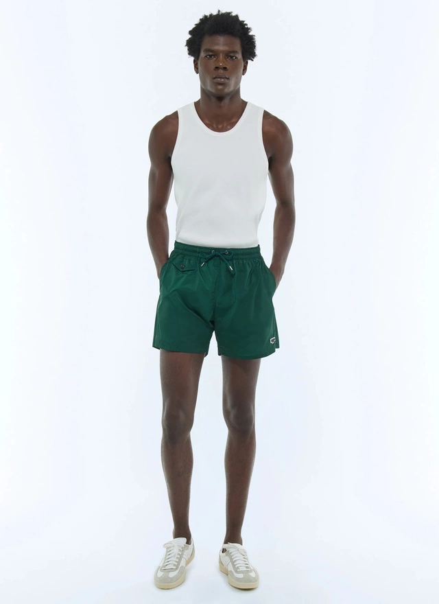 Shorts de bain homme vert émeraude tissu technique en polyester certifié Fursac - P3VAHI-VP10-H009