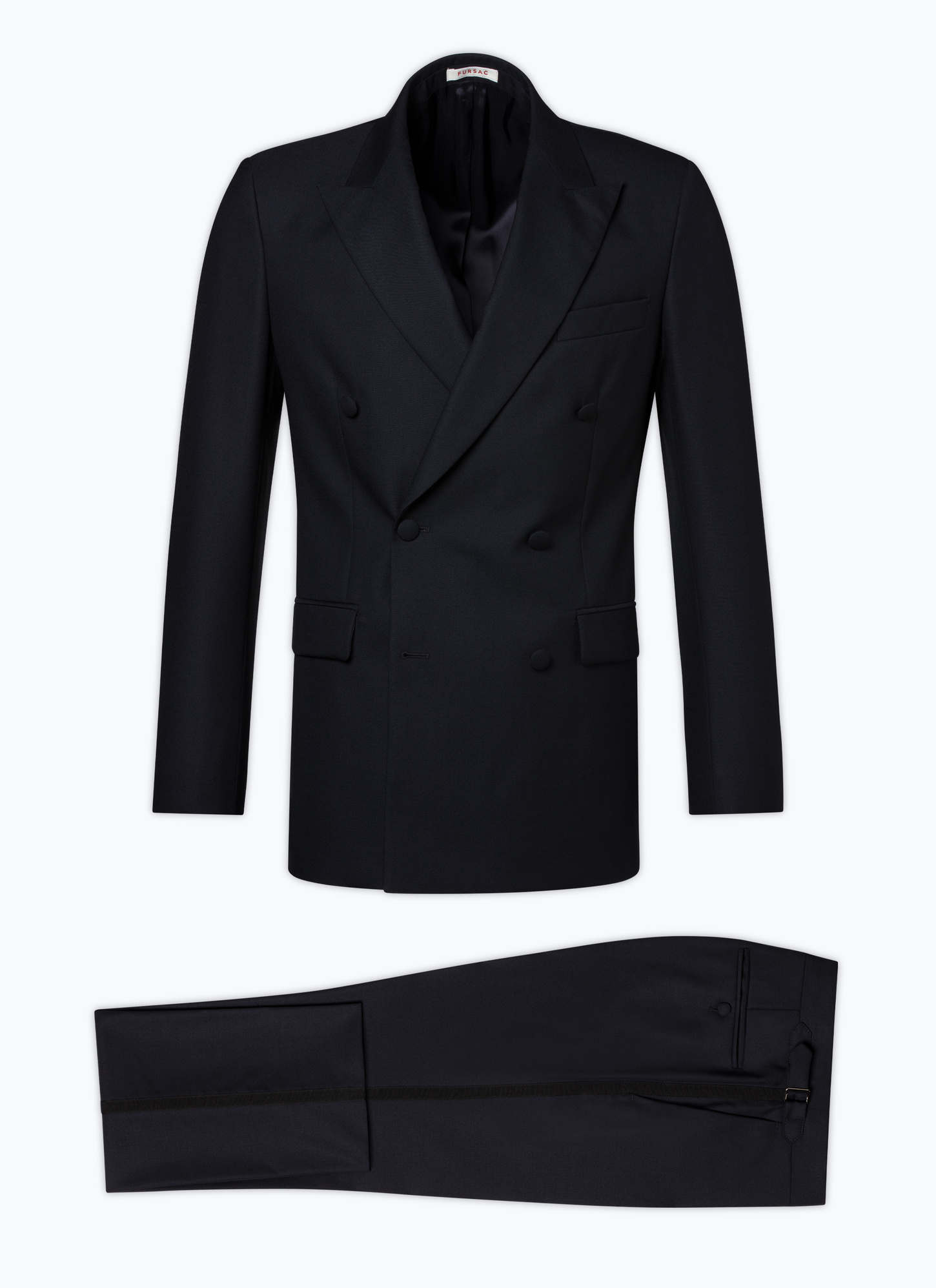 Smoking bleu homme faille de laine vierge Fursac - S3DSMO-RC47-30