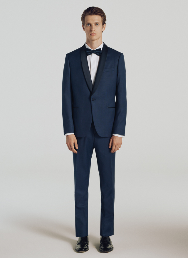 Smoking homme bleu marine laine itravel Fursac - S3PAMY-PC64-31