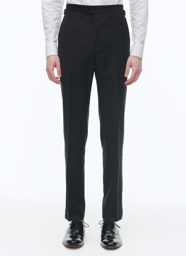 Smoking noir homme jacquard de laine Fursac - S3COXI-CC57-B020