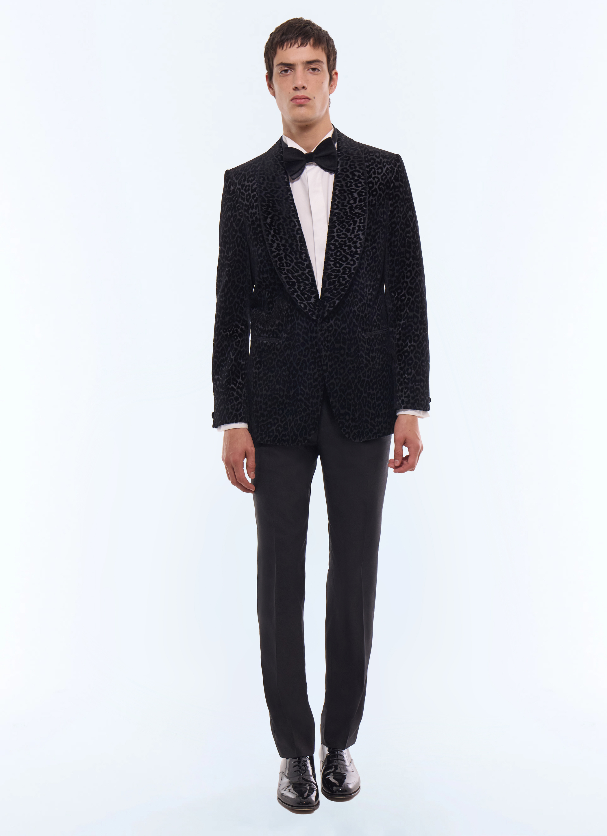 Leopard Homme Smoking Noir Motif Léopard Homme - Fursac V3JOTA-EV12-B020