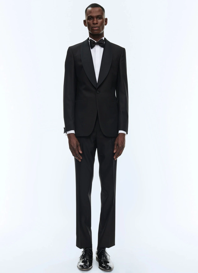 Smoking homme noir laine vierge Fursac - S3COBY-RC47-20