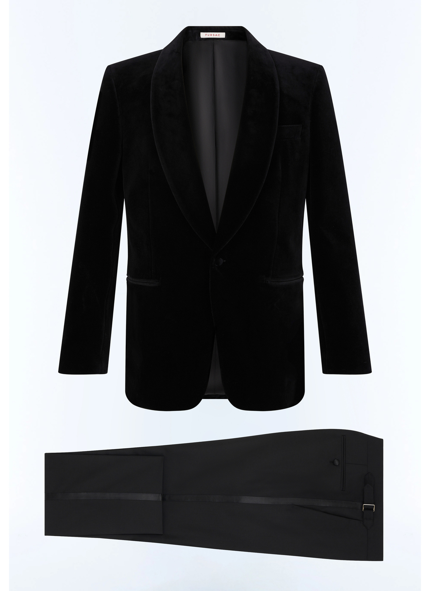 Smoking noir homme velours certifié Fursac - S3FERT-C711-20