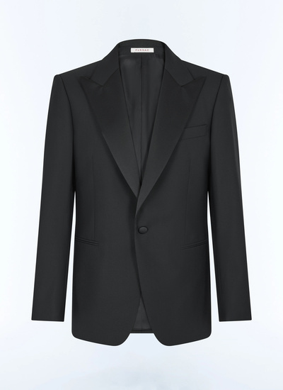 Smoking noir homme faille de laine vierge Fursac - V3ECOX-RC47-20
