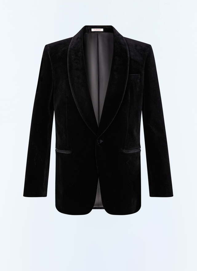 Smoking noir homme velours certifié Fursac - V3FERT-C711-20