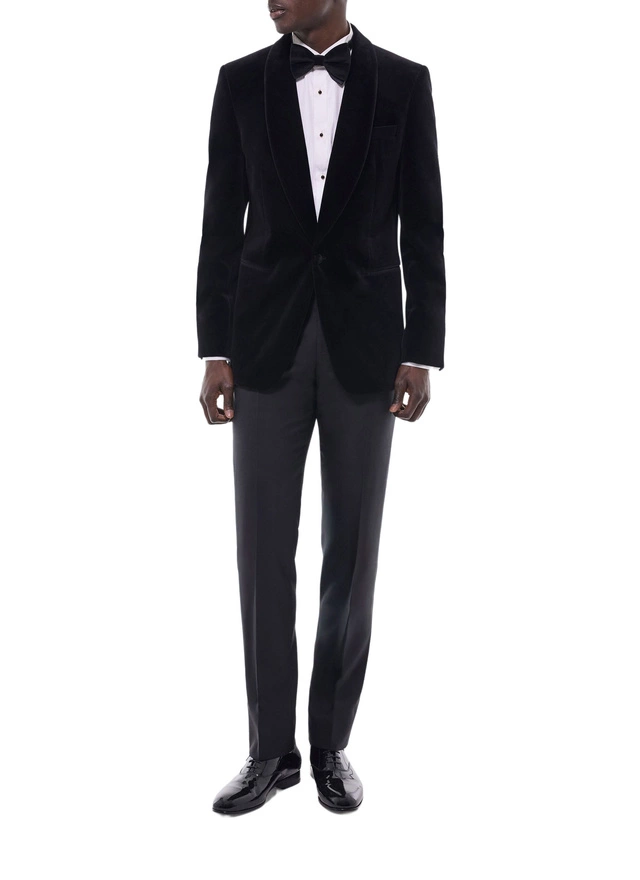 Smoking noir homme velours certifié Fursac - V3FERT-C711-20