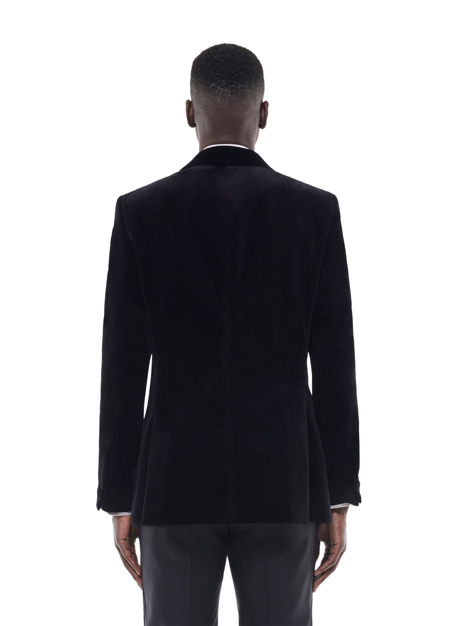Smoking homme Fursac - Veste de smoking ajustée en velours noir V3FERT-C711-20