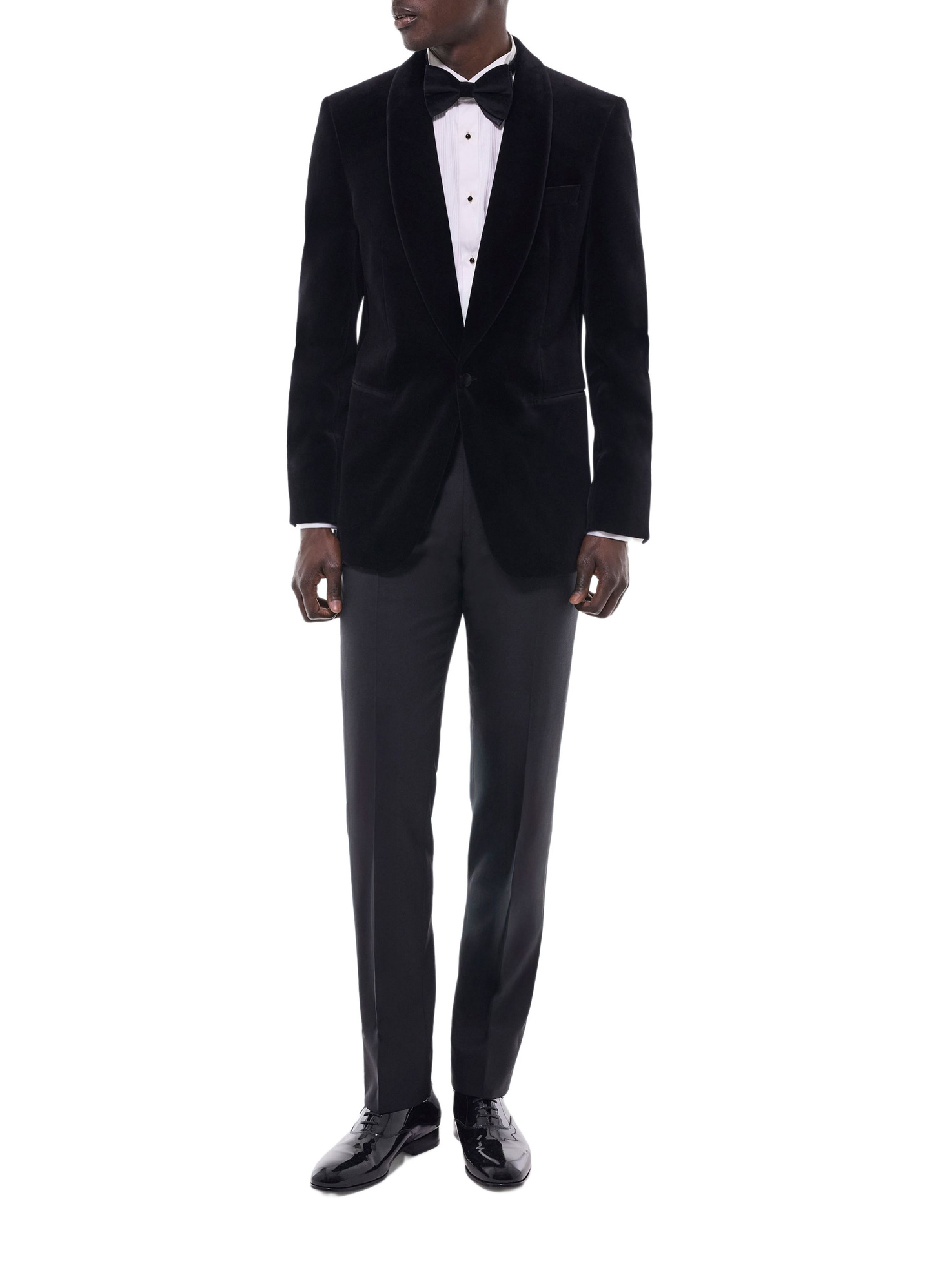 Smoking noir homme velours certifié Fursac - V3FERT-C711-20