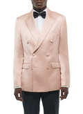 Veste de smoking croisée satinée - V3FSMO-FC11-F007