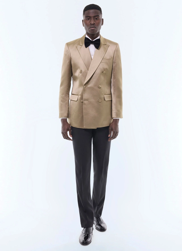Smoking homme bronze toile satinée Fursac - S3FSMO-GX06-E009