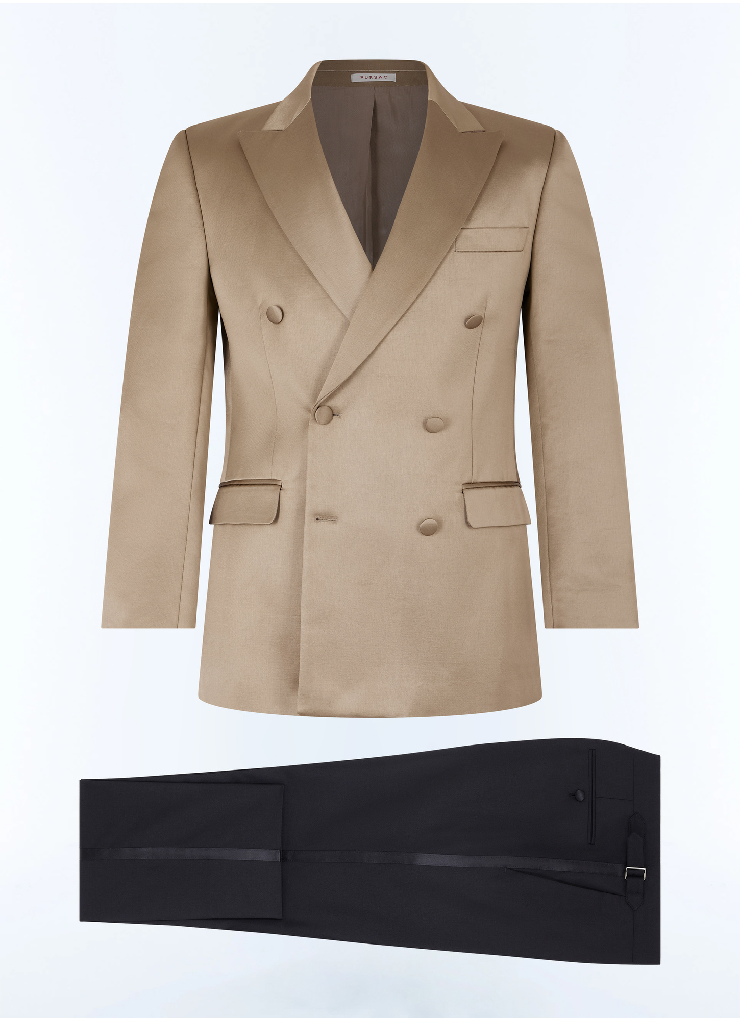 Smoking vert homme toile satinée Fursac - S3FSMO-GX06-E009