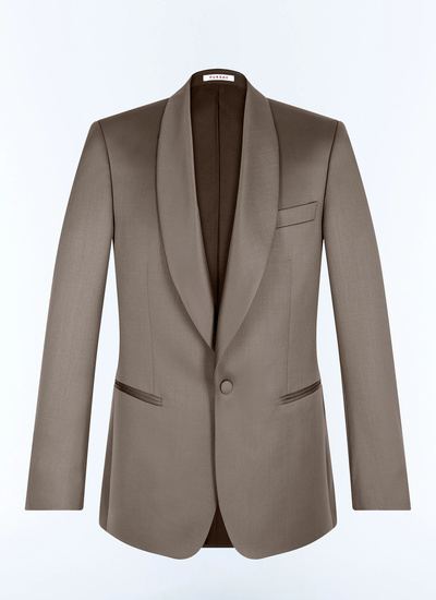 Smoking brun homme faille de laine vierge certifiée Fursac - V3FERT-GV48-G014