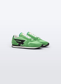 Green leather and nylon sneakers - LSNEAF-BL02-41