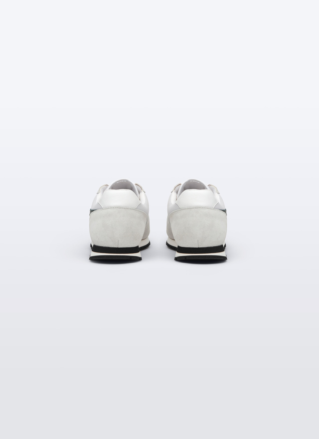 Sneakers homme cuir de vachette et nylon Fursac - 23ELSNEAF-BL02/01