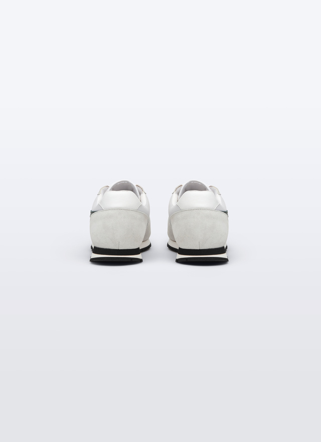 Sneakers homme cuir de vachette et nylon Fursac - LSNEAF-BL02-01