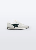 Sneakers blanches en cuir et nylon - LSNEAF-BL02-01