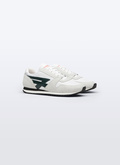 Sneakers blanches en cuir et nylon - LSNEAF-BL02-01