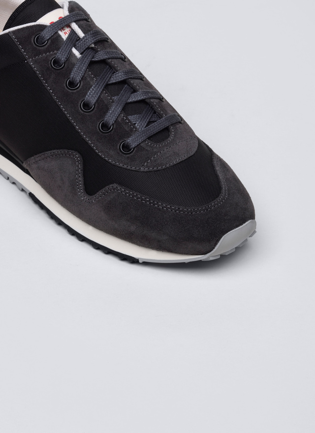 Sneakers cuir de vachette et nylon homme Fursac - PERLSNEAK-TL04/20