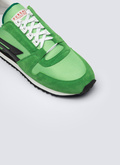 Sneakers vertes en cuir et nylon - 23ELSNEAF-BL02/41