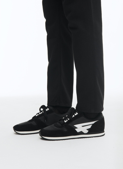 Sneakers noir et blanc homme Fursac - LSNEAF-BL02-B001