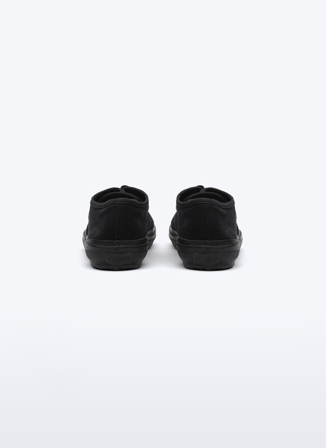 Sneakers noir homme toile de coton Fursac - 23ELTENIS-BL01/20