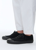 Black cotton canvas sneakers - 23ELTENIS-BL01/20
