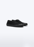 Black cotton canvas sneakers - LTENIS-BL01-20