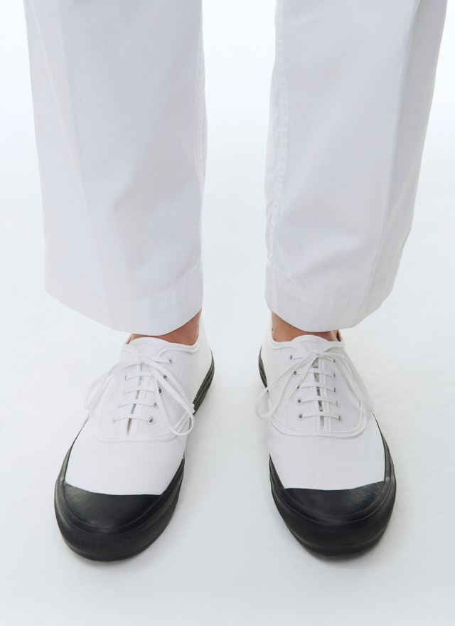 Men's white sneakers Fursac - 23ELTENIS-BL01/01