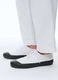 White cotton canvas sneakers - 23ELTENIS-BL01/01