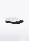 White cotton canvas sneakers - LTENIS-BL01-01