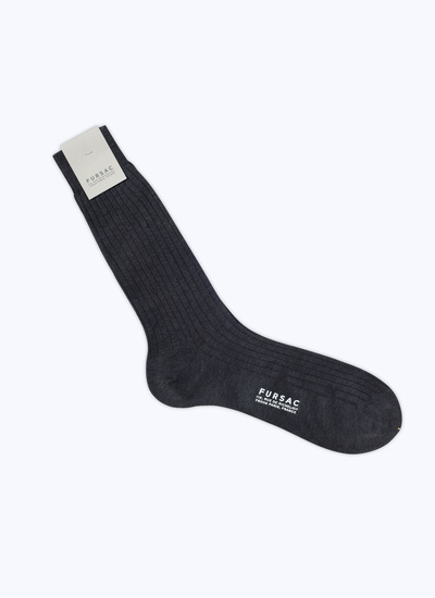 Men's sock grey cotton Fursac - 22ED2SOCK-VA17/27