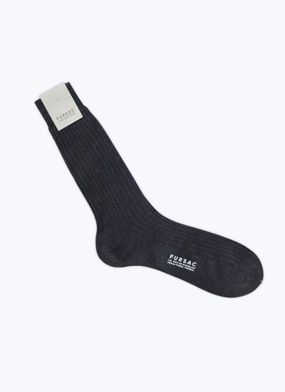 Men's sock grey cotton Fursac - D2SOCK-VA17-27