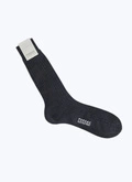 Grey ribbed eyptian cotton socks - D2SOCK-VA17-27