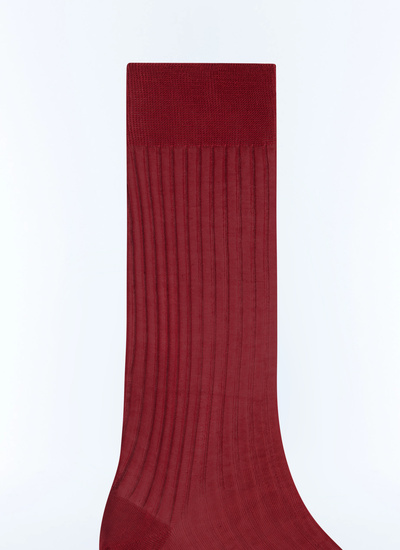 Men's red sock Fursac - D2SOCK-VA17-C014