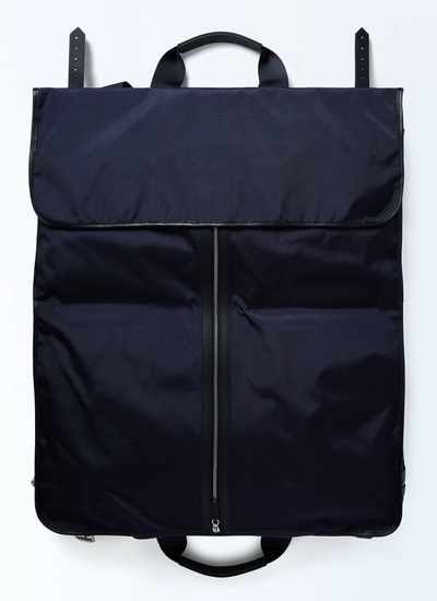 Men's nylon and grained leather suit Carrier Fursac - B3FOST-FB04-D030