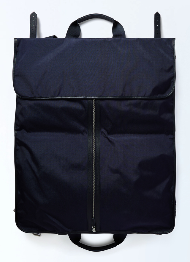 Men's nylon and grained leather suit Carrier Fursac - B3FOST-FB04-D030