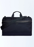 Nylon and grain leather suit bag - B3FOST-FB04-D030