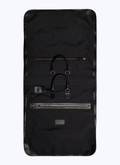 Black technical fabric and leather suit holder - B3VARY-VB01-20