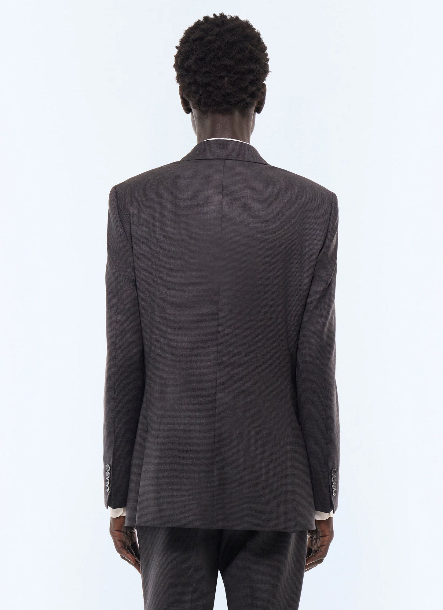 Men's main fabric: 100% virgin woolunder collar: 80% polyester, 20% viscosebody lining: 100% viscosesleeve lining: 57% viscose, 41% acetate, 2% cupro suit jacket Fursac - V3FOXA-LC05-B021