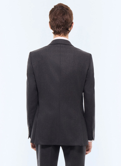 Men's anthracite suit jacket Fursac - V3FOXA-LC17-B021