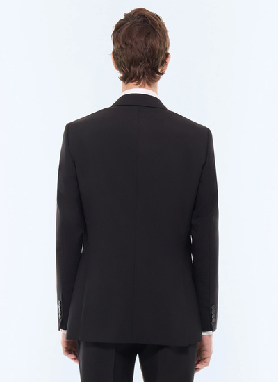 Men's main fabric: 100% virgin woolunder collar: 80% polyester, 20% viscosebody lining: 100% viscosesleeve lining: 57% viscose, 41% acetate, 2% cupro suit jacket Fursac - V3FOXA-BV01-20