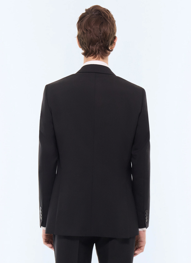 Men's main fabric: 100% virgin woolunder collar: 80% polyester, 20% viscosebody lining: 100% viscosesleeve lining: 57% viscose, 41% acetate, 2% cupro suit jacket Fursac - V3FOXA-BV01-20