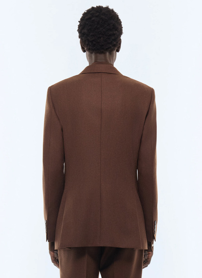Men's main fabric: 100% virgin woolunder collar: 80% polyester, 20% viscosebody lining: 100% viscosesleeve lining: 57% viscose, 41% acetate, 2% cupro suit jacket Fursac - V3JEXU-LC17-G018