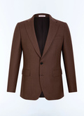 Slim-fit flannel suit jacket - V3JEXU-LC17-G018
