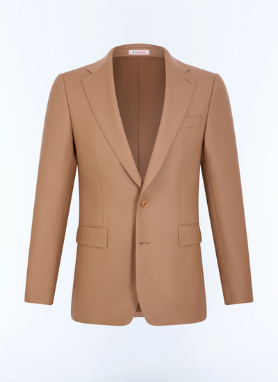 Men's main fabric: 100% virgin woolunder collar: 80% polyester, 20% viscosebody lining: 100% viscosesleeve lining: 57% viscose, 41% acetate, 2% cupro suit jacket Fursac - V3JEXU-LC14-A011